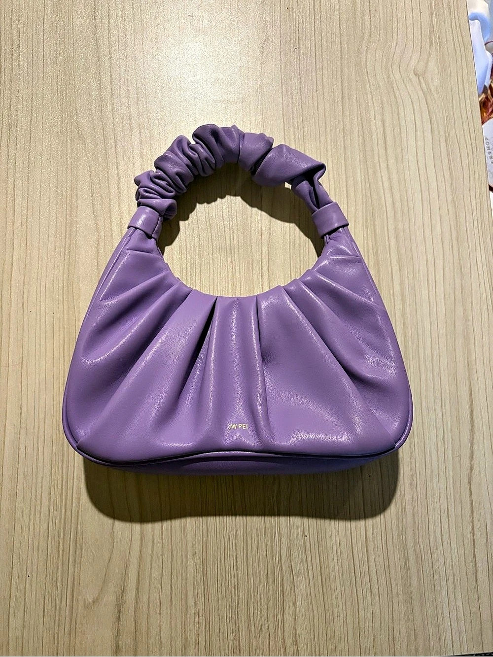 JW PEI Gabbi Ruched Hobo Handbag Purple